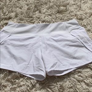 White crz yoga shorts